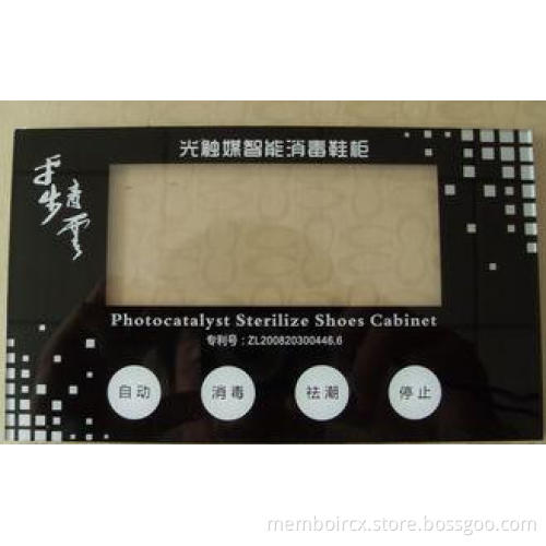 Black Waterproof Membrane Switch Heat Resisting Flexible Re